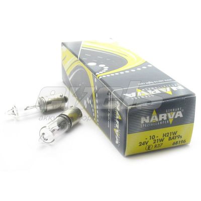 Лампа "NARVA" 24v 21W (BAY9s) /Н21W — основное фото